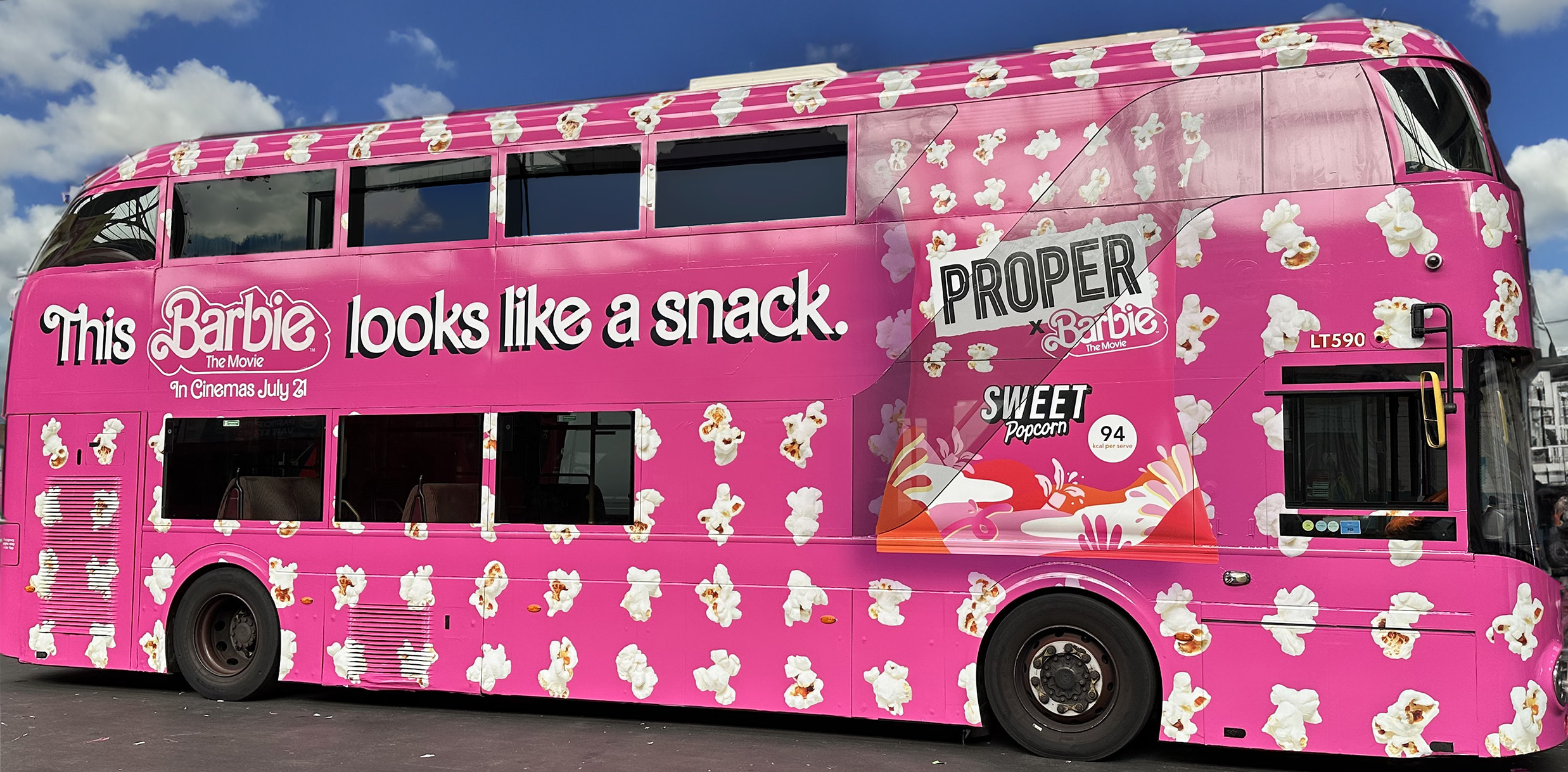 A bus like a snack Barbie x Propercorn — Yonder Media